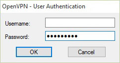 Windows 10: Ange användarnamn och lösenord